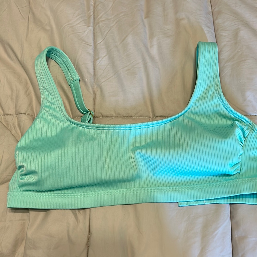 teal bikini top
